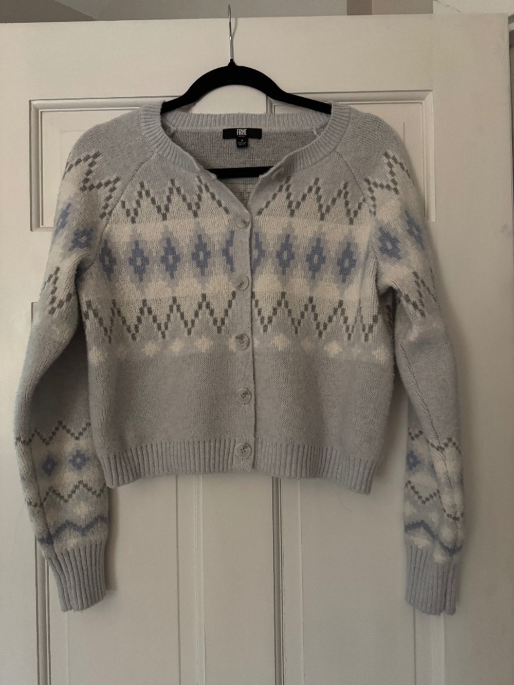 Frye Light blue Cardigan sweater